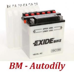 Motobaterie EXIDE BIKE Conventional 11Ah, 12V, YB10L-A2 / EB10L-A2