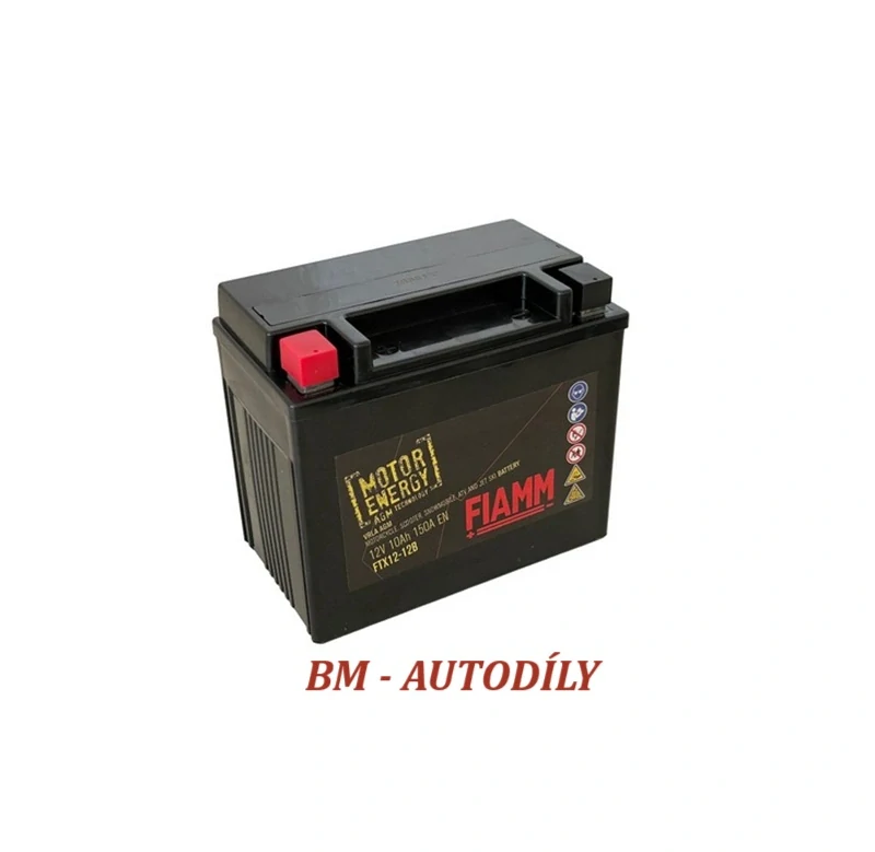 Motobaterie FIAMM Motorenergy AGM 12Ah 10V 150A FTX12-12BS (FTX12-BS)