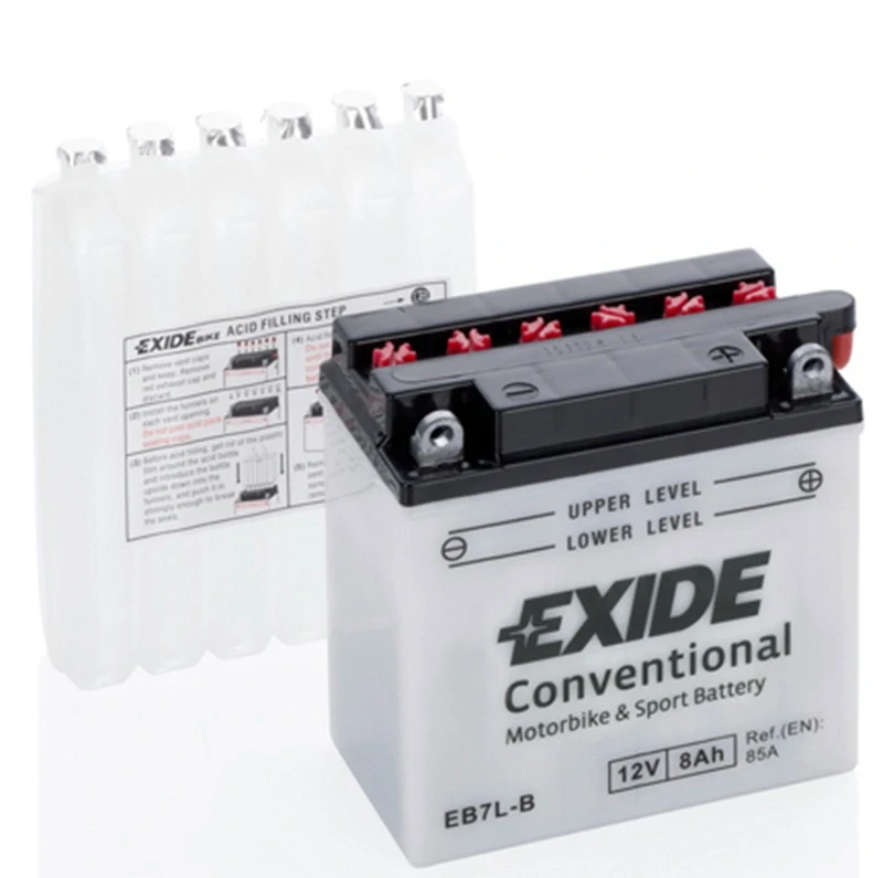 Motobaterie EXIDE BIKE Conventional 8Ah, 12V, EB7L-B (YB7L-B)