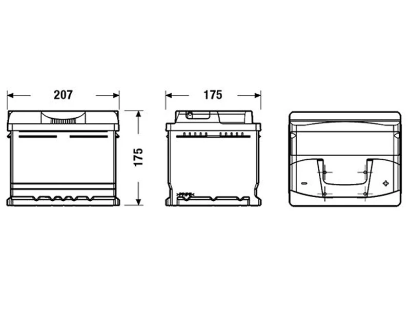Autobaterie EXIDE Excell 12V 44Ah 420A EB442