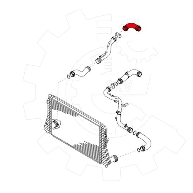 Hadice tlaková 1T0145790B Škoda Octavia 2, Superb 2 AIC GERMANY