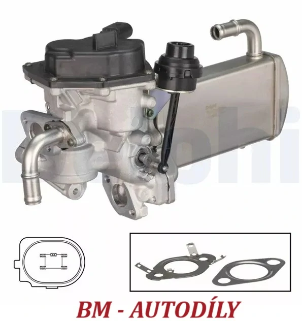 EGR ventil s chladičem VW Multivan, Transporter (03L131512BM, 03L131512CB, 03L131512DK, 03L131512DS, 03L131512Q, VA 700435) DELPHI