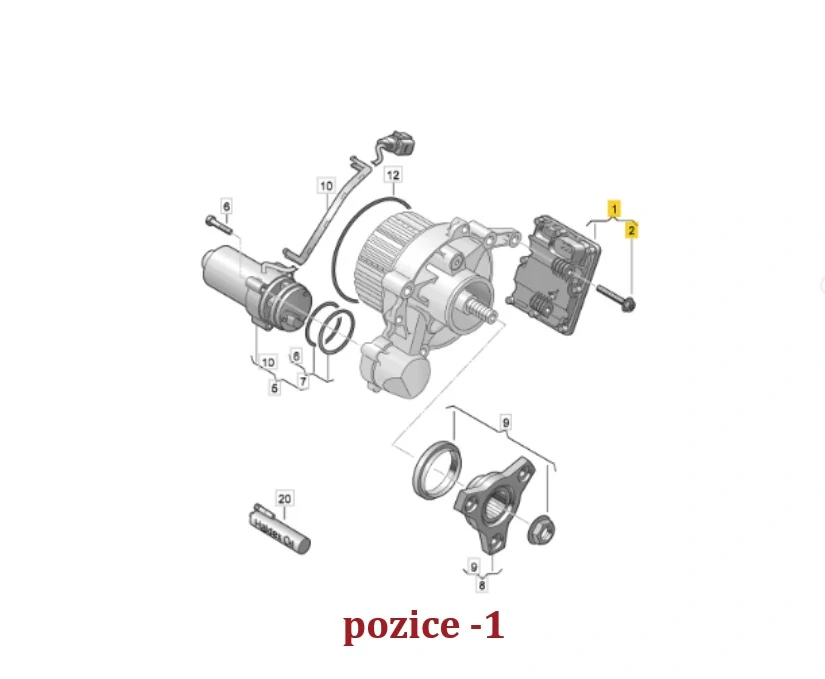0CQ 907 554 J (0CQ907554J, 0CQ907554H) Řídící jednotka Haldexu gen.5