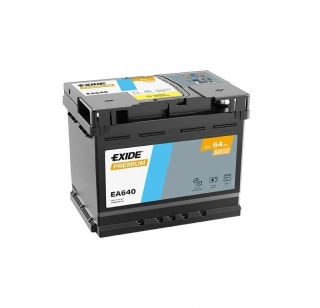 Autobaterie EXIDE Premium 12V 64Ah 640A EA640