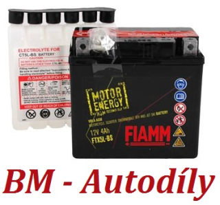 Motobaterie Fiamm Motorenergy AGM 4Ah 12V 80A FTX5L-BS 