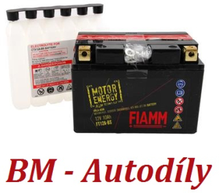 Motobaterie FIAMM Motorenergy AGM 10Ah 12V 160A FT12B-BS (YT12B-BS)