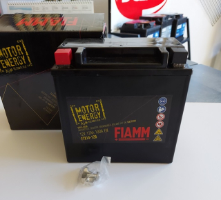 Motobaterie FIAMM Motorenergy AGM 12Ah 12V 190A FTX14-12B (A2115410001, A0009827008, FTX14-BS)