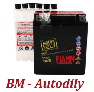 Motobaterie Fiamm Motorenergy AGM 6Ah 12V 100A FTX7L-BS / FTX7L-12B