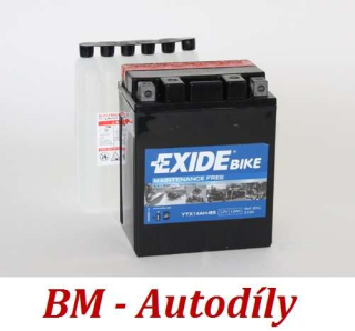 Motobaterie EXIDE BIKE Maintenance Free 12Ah, 12V, YTX14AH-BS (ETX14AH-BS)