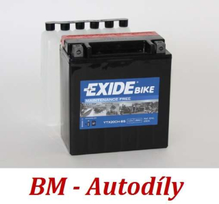 Motobaterie EXIDE BIKE Maintenance Free 18Ah, 12V, YTX20CH-BS (ETX20CH-BS)