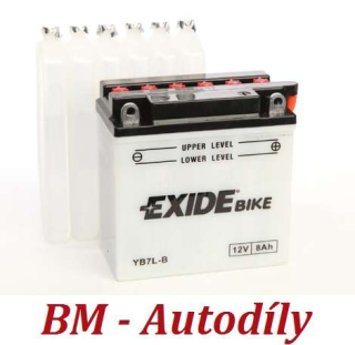 Motobaterie EXIDE BIKE Conventional 8Ah, 12V, EB7L-B (YB7L-B)