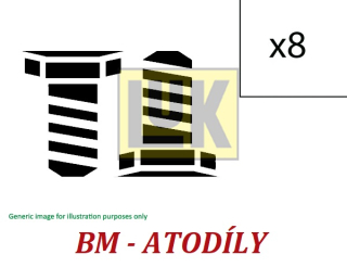 411015010 Sada šroubů, setrvačník, LUK 411 0150 10 Mercedes