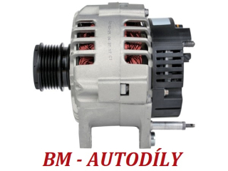 Alternátor 120A, 045903023A ( 0124515022 ) Škoda Fabia, Roomster 1.4TDi