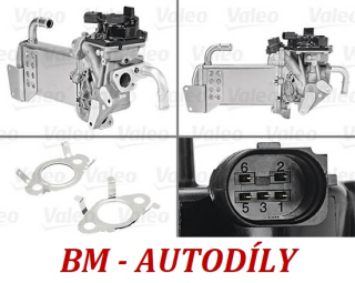 Chladič zpětného vedení spalin VALEO 700435 (03L131512BM, 03L131512CB, 03L131512DK, 03L131512DS, 03L131512Q)