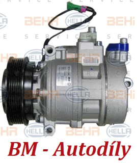 Kompresor klimatizace HELLA 8FK 351 132-581 Audi A4, A6, A8 ( 4B0260805B, 4B0260805BX, 4B0260805Q, 4D0260805B, 4D0260808 )