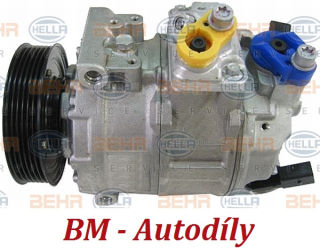 Kompresor klimatizace HELLA Šoda Fabia, Octavia, Superb, Yeti 1K0820859M (1K0820803D, 1K0820859C, 1K0820859E)