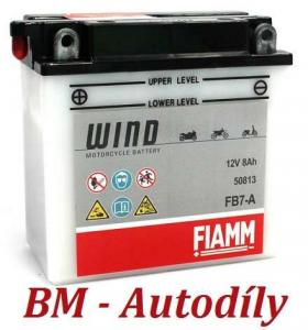 Motobaterie FIAMM WIND 8Ah 12V 80A FB7-A