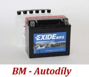 Motobaterie EXIDE BIKE Maintenance Free 10Ah, 12V, YTX12-BS (ETX12-BS)