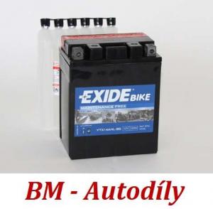 Motobaterie EXIDE BIKE Maintenance Free 12Ah, 12V, YTX14AHL-BS (ETX14AHL-BS)
