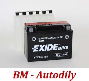 Motobaterie EXIDE BIKE Maintenance Free 13Ah, 12V, YTX15L-BS (ETX15L-BS)