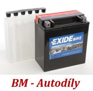 Motobaterie EXIDE BIKE Maintenance Free 14Ah, 12V, YTX16-BS (ETX16-BS)