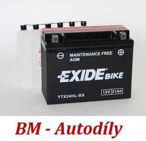 Motobaterie EXIDE BIKE Maintenance Free 21Ah, 12V, YTX24HL-BS (ETX24HL-BS)